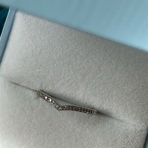 Catbird Silver Pave V-Chevron Ring